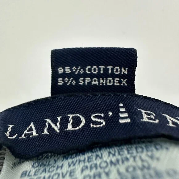 Lands' End Super Soft Bootcut Women's size 16 Dark Wash Blue Denim Jeans - Picture 5 of 7